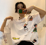 【トップス】韓国風insルーズシンプルファッションＴシャツ