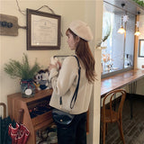 【アウター】シンプルスウィートラウンドカラー秋冬ショートアウター